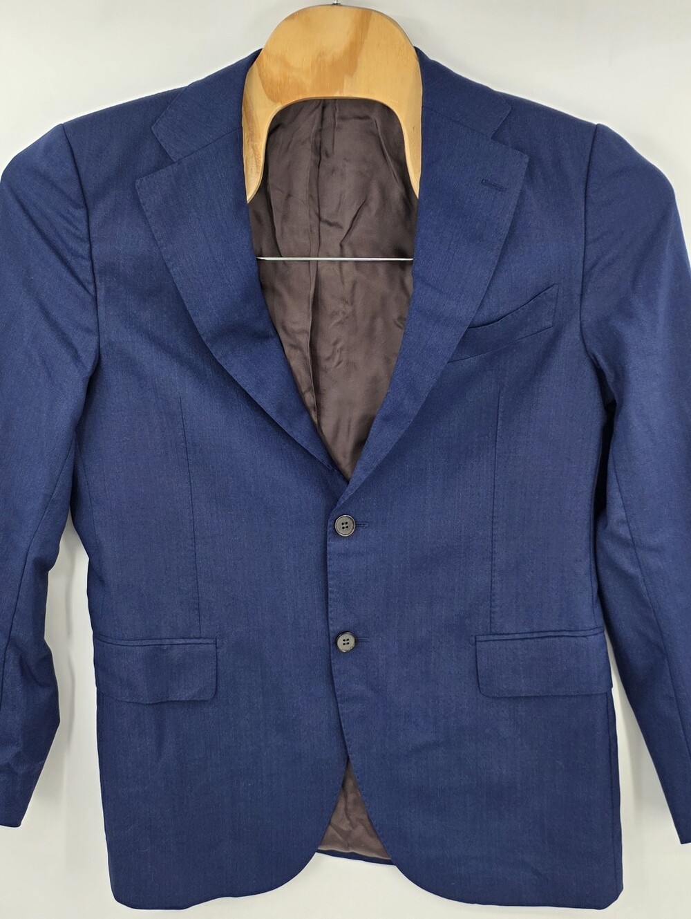 Suitsupply Vitale Barberis Canonico 44 Slim Blue Wool Blazer Sport Coat Lazio